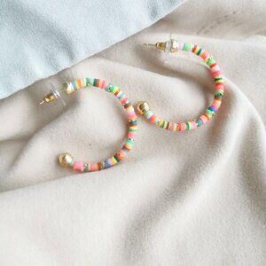 Kendra Scott Reece Neon Mix Small Hoop Earrings Gold